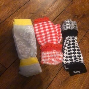 3 set of never worn baby leg warmers by baby legs!